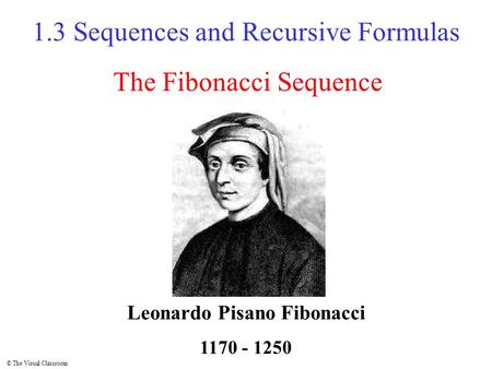 Leonardo Pisano Fibonacci