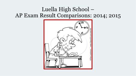 Luella High School – AP Exam Result Comparisons: 2014; 2015.