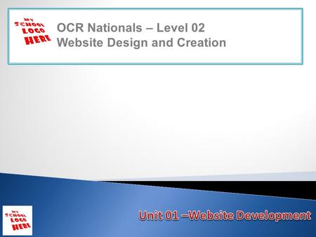 OCR Nationals – Level 02 Website Design and Creation.