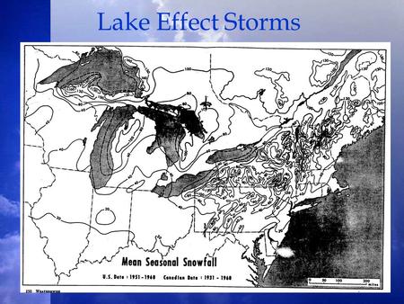 Lake Effect Storms. Lake Effect Storm Types Wind/Shear Parallel Bands Shore Parallel Bands –Shore based –Midlake Mesoscale Vortex.