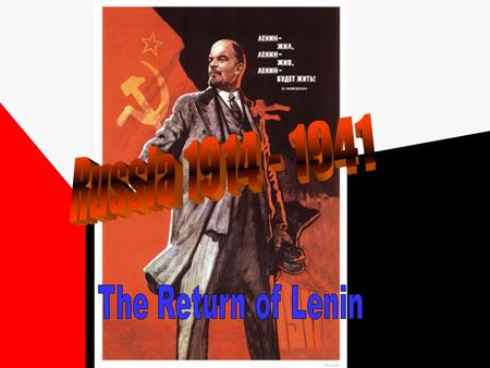 Lenin had been in exile since 1903 and when he heard about the revolution in Russia he was keen to return to Petrograd The Germans were keen to end the.