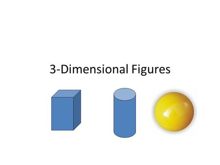 3-Dimensional Figures. Prisms – Two parallel bases – Named after the shape of its base – All other faces are rectangles Rectangular Prism Triangular Prism.