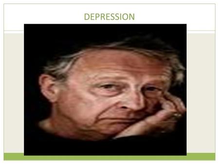 DEPRESSION. Cognitive explanations of depression.