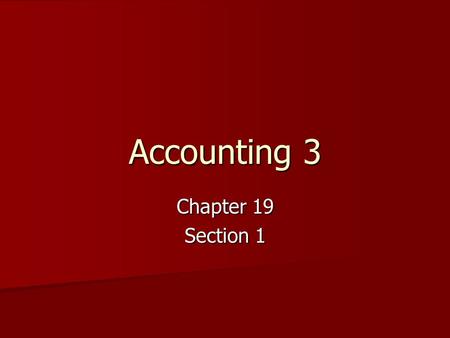 Accounting 3 Chapter 19 Section 1. Sales Journal This journal is used only to record sales of merchandise on account. This journal is used only to record.