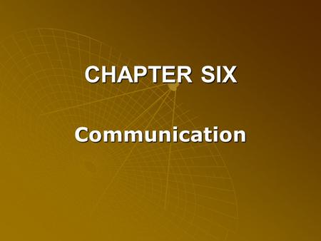 CHAPTER SIX Communication. Communication in Negotiation Communication processes, both verbal and nonverbal, are critical to achieving negotiation goals.