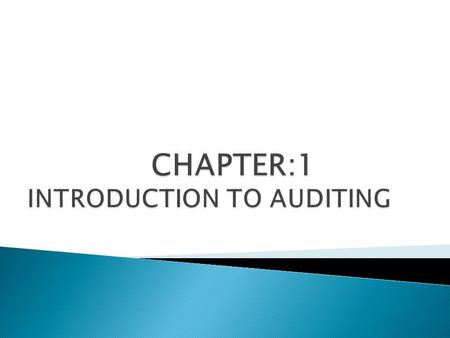  Definition of a quality Audit  Types of audit  Qualifications of quality auditors  The audit process.