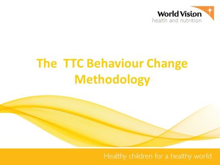The TTC Behaviour Change Methodology. Process of Behaviour Change.