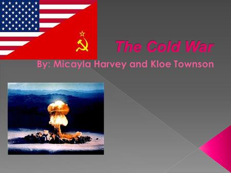  The Cold War began in Europe. In 1948,the USA started a loan program called the Marshall Plan to help rebuild Europe and try to stop the spread of.