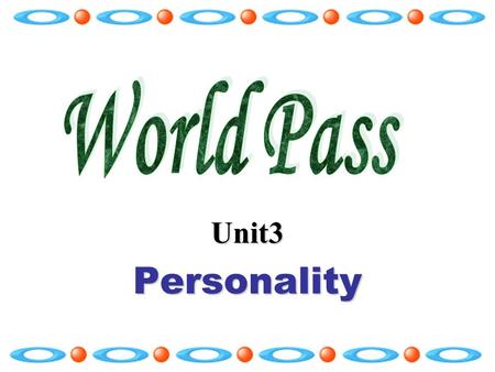 Unit3Personality. 1 Vocabulary Focus employee (n): someone who is paid to work for someone else.