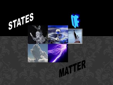 The Four States of Matter Four States Solid Liquid Gas Plasma STATES OF MATTER.
