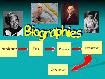 Introduction Task Process Evaluation Conclusion. Introduction A Biography is ….. A true story about someone’s life A true story about someone’s life Tells.