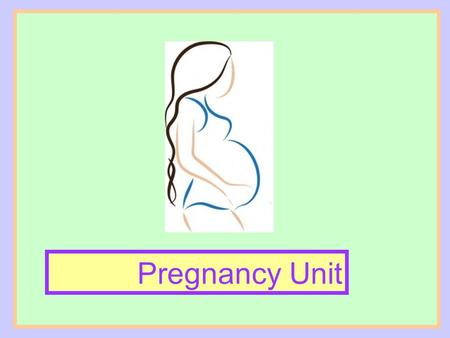Pregnancy Unit.