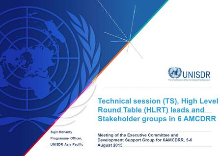 Technical session (TS), High Level Round Table (HLRT) leads and Stakeholder groups in 6 AMCDRR Meeting of the Executive Committee and Development Support.