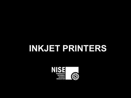 INKJET PRINTERS. Inkjet printers use tiny dots of ink Our eyes and brain mix the dots together.