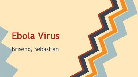 Ebola Virus Briseno, Sebastian. The origin of Ebola ● it first started in Uganda, Africa ● after it started in Uganda it started spreading to Guinea,