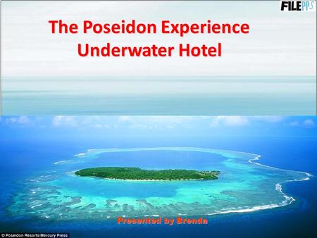 The Poseidon Experience Underwater Hotel Presented by Brenda.