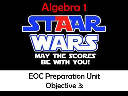 © A Very Good Teacher 2007 Algebra 1 EOC Preparation Unit Objective 2 Algebra 1 EOC Preparation Unit Objective 2 Student Copy Independent and Dependent.