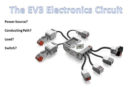 Power Source? Conducting Path? Load? Switch?. Review Question 1 Which part of the 4 parts of a circuit is the Black Button on the EV3 Brick? A) Power.