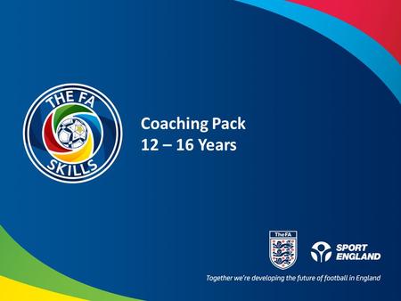 Coaching Pack 12 – 16 Years. What Am I Coaching Today? What Might the Players Learn or Get Better at? TechnicalPsychological example PhysicalSocial example.
