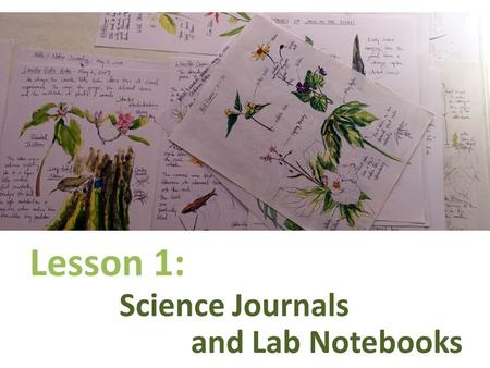 And Lab Notebooks Lesson 1: Science Journals. Science Journal Expectations 1. Journals must be permanently bound. Do not use notebook paper for journal.