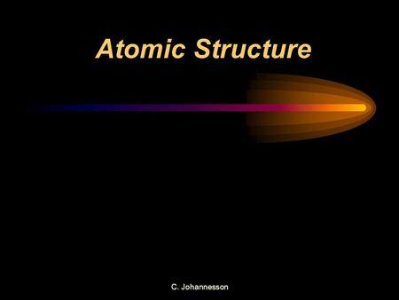 C. Johannesson Atomic Structure. Structure of the Atom  Protons- Positively charged particles in the nucleus  Neutrons-neutrally charged particles in.