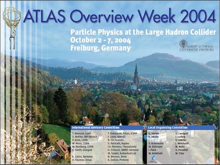 Goal of the ATLAS Week Provide an overview on ongoing ATLAS activities Sub-detector systems In addition: put emphasis on topics that cross boarders of.