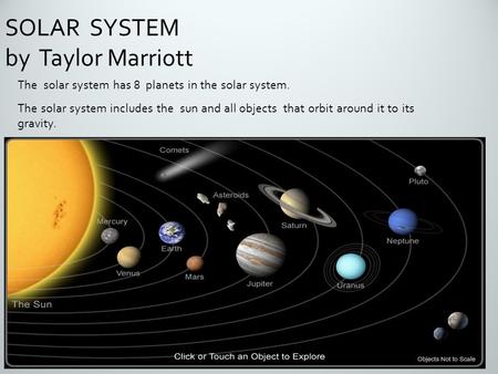 SOLAR SYSTEM by Taylor Marriott