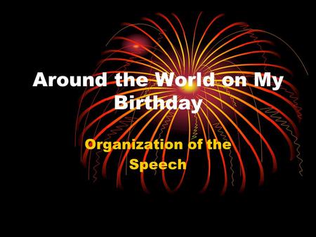 Around the World on My Birthday