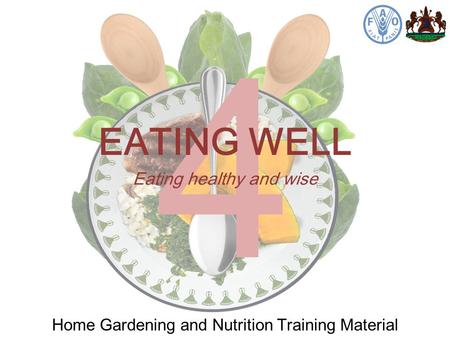 Home Gardening and Nutrition Training Material