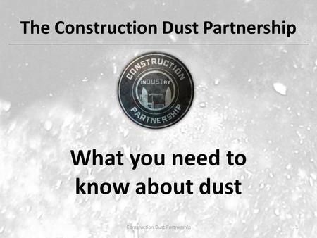 The Construction Dust Partnership