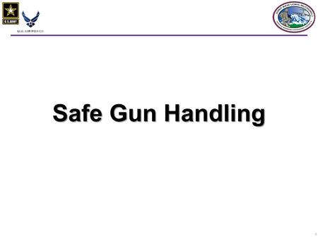 Safe Gun Handling.