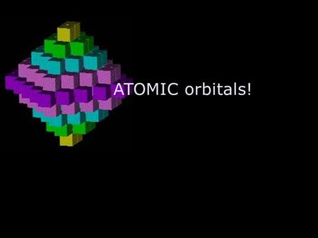 ATOMIC orbitals!. When the a planet moves around the sun, you can plot a definite path for it which is called an orbit. A simple view of the atom looks.