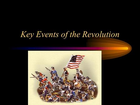 Key Events of the Revolution. Objectives Content Objectives: Students will discover the major events of the Revolutionary War. Language Objective: Students.