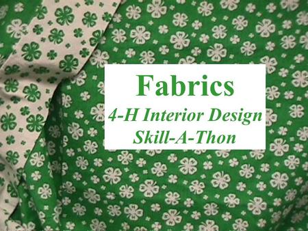 Fabrics 4-H Interior Design Skill-A-Thon. Toile Traditional fabric pattern printed with pastoral scenes.
