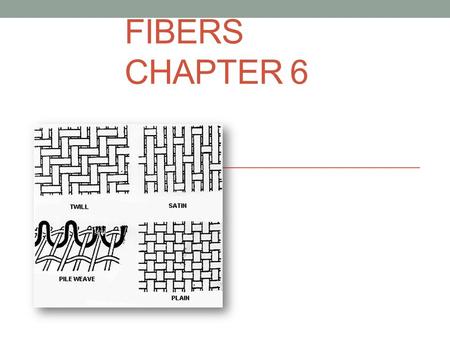 FIBERS CHAPTER 6. Fibers Fibers are made up of many filaments twisted or bonded together to form a thread. Along with hair, fibers are the most common.