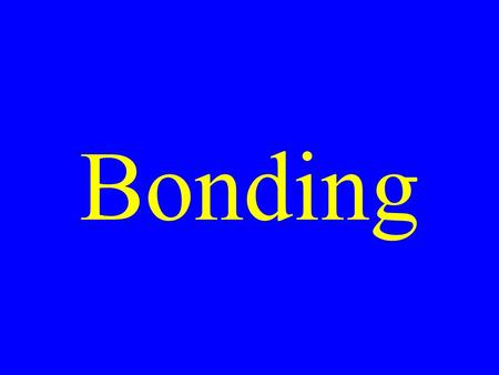 Bonding. Types of Bonds Ionic Covalent Metallic Metallic Bonds Electrons are shared by many atoms Electrons free to move Two or more metals.
