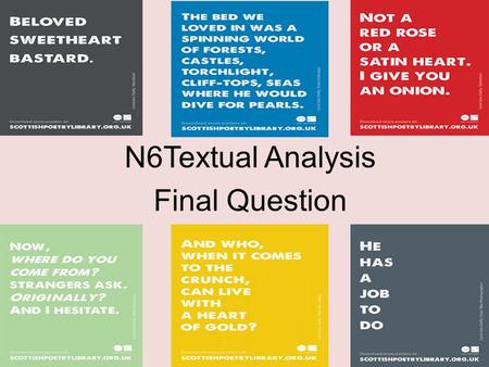 N6Textual Analysis Final Question