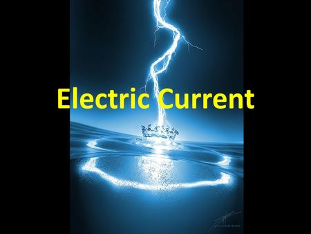 Electric Current. The rate of flow of electric charges Unit of measure is coulombs per second, or amperes I – rate of flow (current) (amps) q – charge.