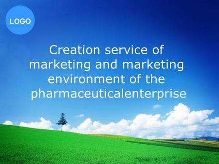 LOGO Creation service of marketing and marketing environment of the pharmaceuticalenterprise.