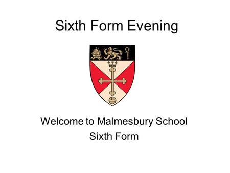 Welcome to Malmesbury School Sixth Form