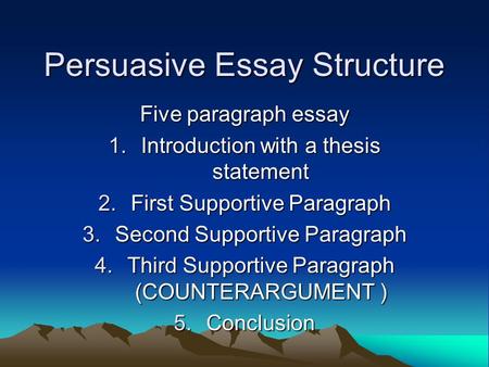 Persuasive Essay Structure