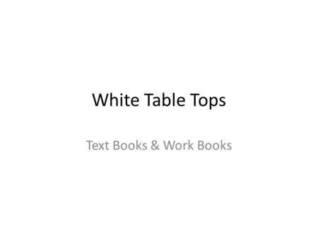 White Table Tops Text Books & Work Books. Mechanical Engineering Linking in Technical Objects Guiding Controls.