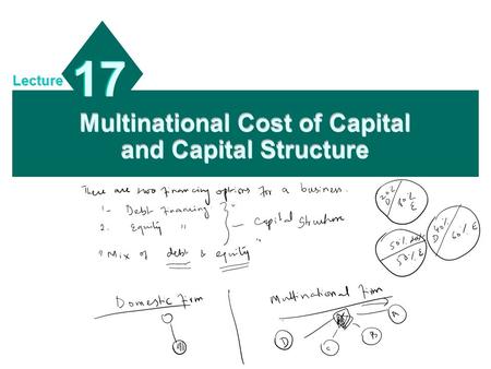Multinational Cost of Capital and Capital Structure
