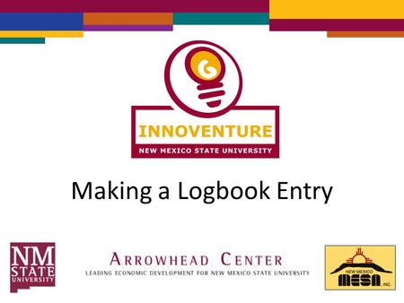 Making a Logbook Entry. Go to  Click on Sign In.