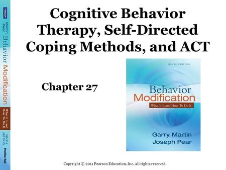 Cognitive Behavior Therapy, Self-Directed Coping Methods, and ACT