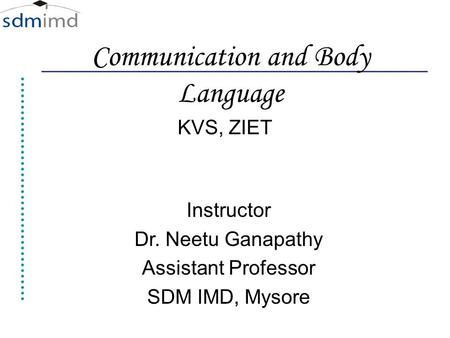 Communication and Body Language