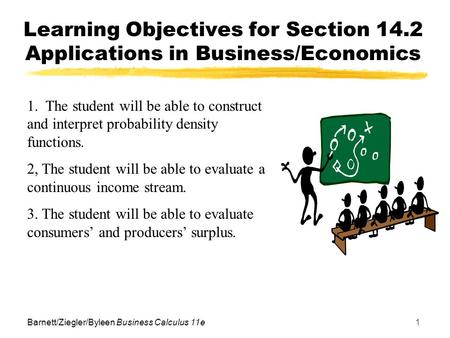 Learning Objectives for Section 14