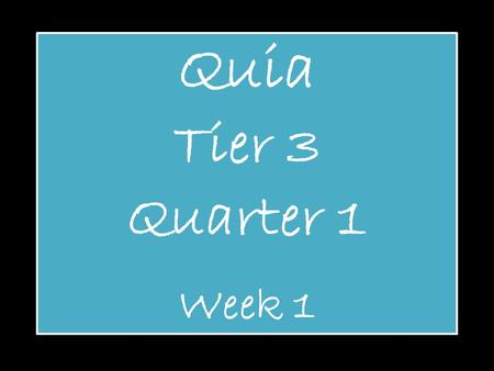 Quia Tier 3 Quarter 1 Week 1. Pitch Definition: How high or low a note sounds.