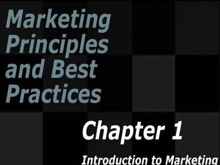 Copyright ©2005 by South-Western, a division of Thomson Learning. All rights reserved. Introduction to Marketing.