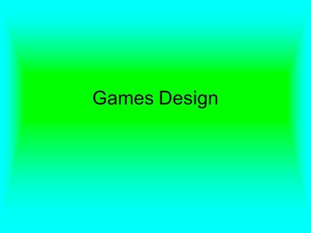 Games Design. A video game designer develops the layout, concept and game play of a video game. A game designer works for a developer (which may additionally.